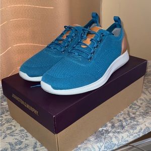 Johnston & Murphy Blue Knit Shoe 12